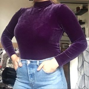 Velvet Purple Turtleneck super soft nice material